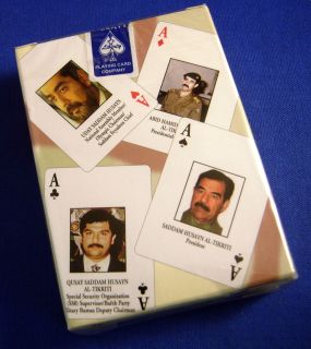 Iraqi Most Wanted Playing Cards Brand New Plastic Coated  