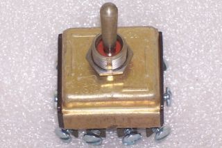 On on Toggle Switch Mil Spec MS25068 23 Rated 20A 115VAC Made in USA 4 P D T  