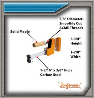 1 Pair 24" 8024 Jorgensen 90 Deg Parallel Jaw Cabinet Master Steel Bar Clamp  