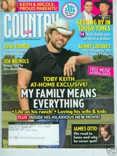 Country Weekly 8 11 2008 Toby Keith Josh Turner Gentry  