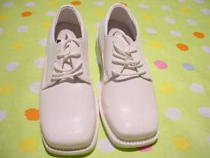 Toddler Boys Josmo White Wedding Tuxedo Baptism Christening Shoes Sz 8 5 12  