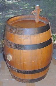 Antique Vintage Signed Joseph Drouhin Oak Wood French Wine Whiskey Barrel  