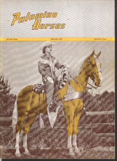 PALOMINO HORSES Judy Easton cover girl Joan Zappe James Allan Davis 3 1957  