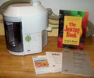 Braun MP80 Deluxe Juice Extractor with Pulp Ejection Recipe Book  