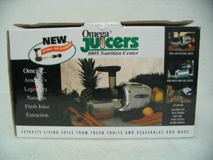Omega 8005 Juicer Nutrition Center Wheatgrass Fruit Vegetable Juice Machine  