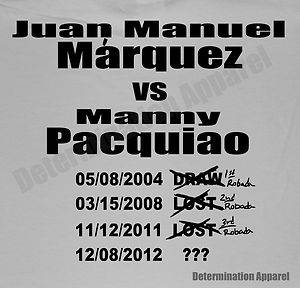 Juan Manuel Marquez T Shirt ROBADAS Dinamita vs Pacquiao HBO 24 7 Boxing W  