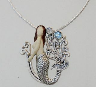 Zealandia Necklace Sterling Silver Mermaid Joy SFGM717  