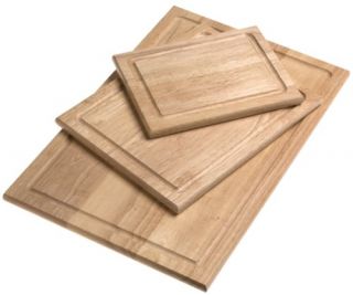 Farberware 3 Piece Wood Cutting Board Set New  