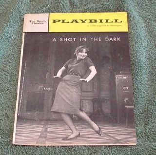 1962 Playbill A Shot in The Dark Julie Harris CH