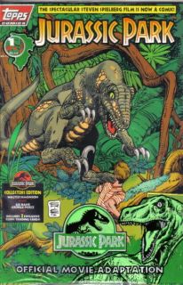 Jurassic Park Movie Comic Book 1 Topps 1993 Near Mint