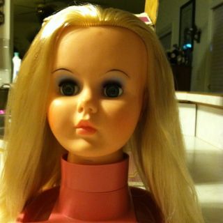 Rare Vtg 1960s Juliette Hair Styling Salon Head In Box Jolly Toys Doll