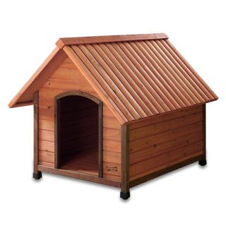 ARF Frame Natural Wooden Dog House Large