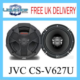 JVC CS V627U 4 x 6 140W 2 Way Coaxial Speakers Stereo Head Unit Radio