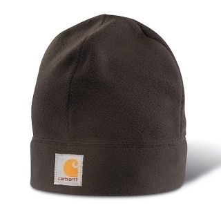 Carhartt Dark Brown Fleece Sock Cap Hat Beanie New A207