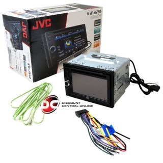 JVC KW AV60 Car Double DIN Touchscreen CD DVD Player w Pandora Control