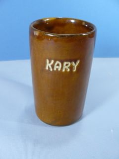 Vintage Van Briggle Colorado Pottery Identity Cup Kary Estate