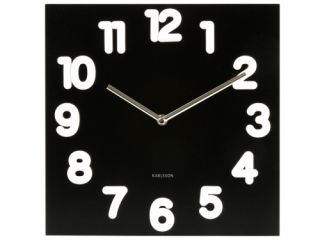 Karlsson Black and White Juicy Square Wall Clock Measures 11 5 x 11 5