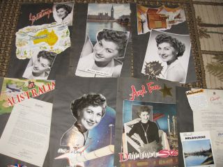 Kathy Lloyd Musician Singer Scrapbook Letters Photographs Vintage 1950