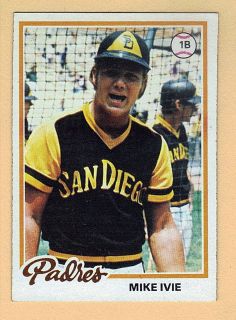 1978 Topps Baseball 445 Mike Ivie Padres EX MT