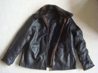 Leather Jacket Black Kathy Ireland