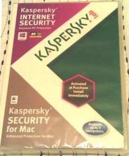 Kaspersky Internet Security 2012 3 User 3 Pcs or Mac