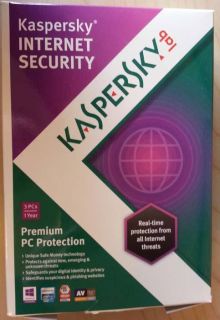 Kaspersky Internet Security 2013 3pc 1YR Retail Box