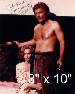 Stacy Keach Hairy Chest Beefcake Photo with Printed Signature