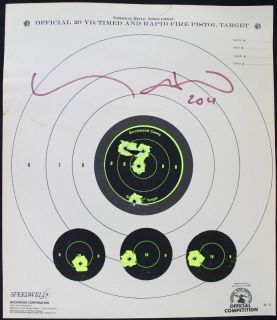 Maynard James Keenan Tool Signed Authentic 10x12 Pistol Target PSA DNA