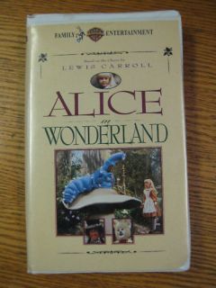 Alice in Wonderland 1993 VHS Natalie Gregory Live Actors