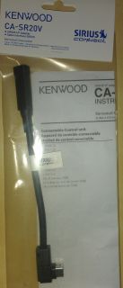  KENWOOD CA SR20V KENWOOD TO SIRIUS CONNECT CABLE FOR SCC1 TUNER NEW