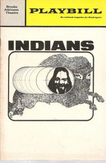 Indians 1969 Playbill Stacy Keach Sam Waterston