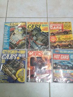 VINTAGE AUTO MAGS, HOT CARS 70, SUPER STREET 71, HI PERFOR CARS 72