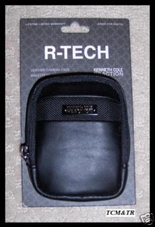 Kenneth Cole R Tech Leather Camera Case Black