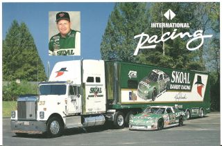 1997 Ken Schrader 33 International Racing Skoal Postcard