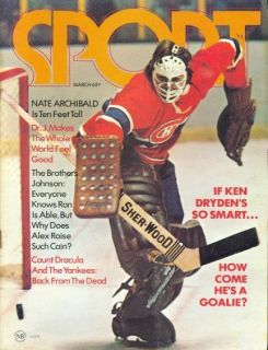 1973 Sport Magazine Montreal Canadians Ken Dryden