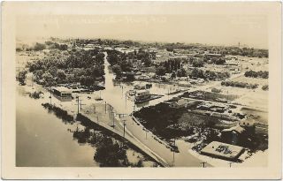 WA Kennewick WA RPPC FLOOD DISASTER 1948, the Columbia River inundates