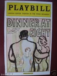 Only Signed Playbill Dinner at Eight Emily Skinner Kevin Conway