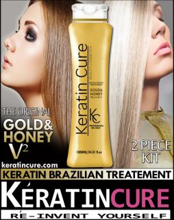 Brazilian Keratin Hair Treatment Straightener KC Gold