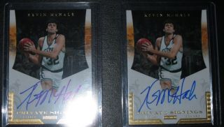 Kevin McHale Panini National Treasures Private Signings Auto