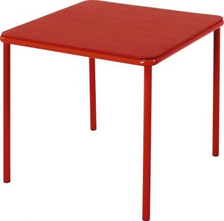 New Cosco 24 Kids Vinyl Top Dining Game Red Safe Table