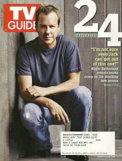 Kiefer Sutherland 24 January 15 21 2007 TV Guide Mag