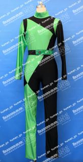 Kim Possible Shego Cosplay Costume Size M Human COS
