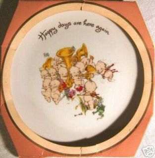 Vintage Kewpie Collectors Edition Porcelain Plate 1974