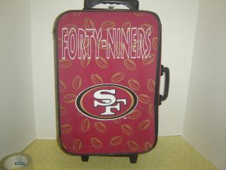 Kids San Francisco Forty Niners Rolling Luggage Suit Case