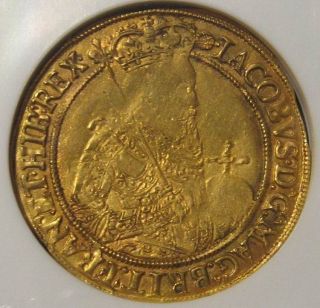 1604 1619 HAND HAMMERED GOLD UNITE KING JAMES I NGC XF40 EX ELIASBERG
