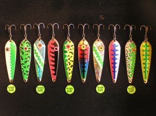 Pro King Salmon Trout Trolling Spoons Downrigger Fishing Lures