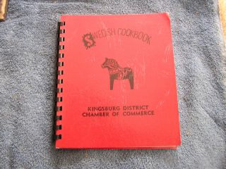 1978 Swedish Cookbook Kingsburg Chamber Commerce Calif