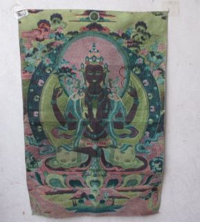 Tibet Silk Embroidery Kind Guanyin Bodhisattva Thangka 2