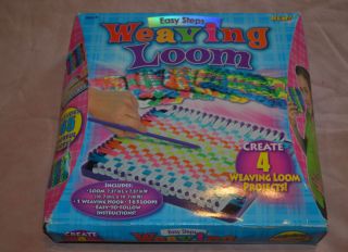 Easy Step Weaving Loom and Colorful Craft Loops