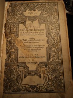 1599 English Law Reports of King Edward IV England London Folio Year